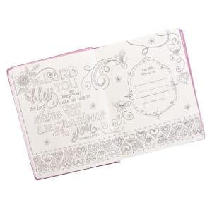 ESV Faux Leather Hardcover My Creative Bible for Girls Pink Glitter