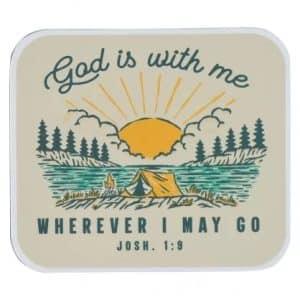 Magnet Cream Camping God is With Me Josh