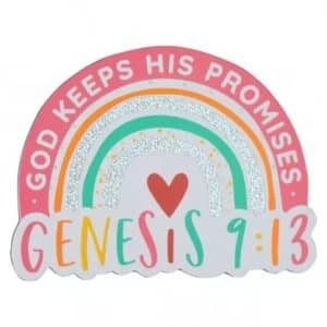 Magnet Rainbow God Keeps His Promises Gen 9:13